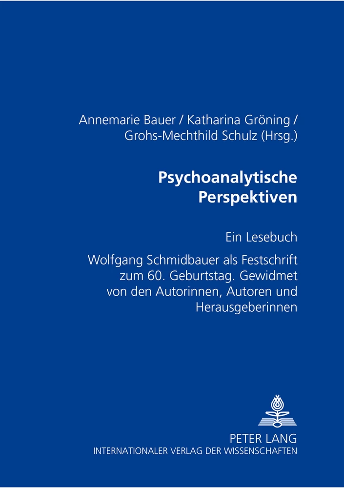 Titel: Psychoanalytische Perspektiven