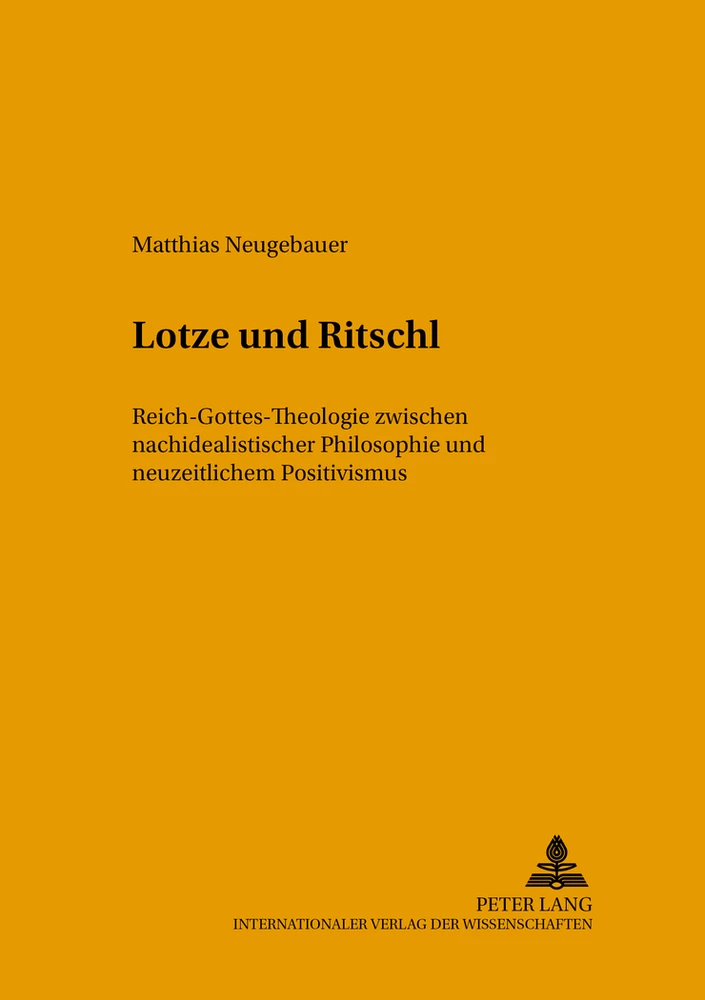 Title: Lotze und Ritschl