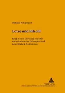 Titel: Lotze und Ritschl