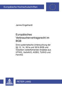 Title: Europäisches Verbrauchervertragsrecht im BGB