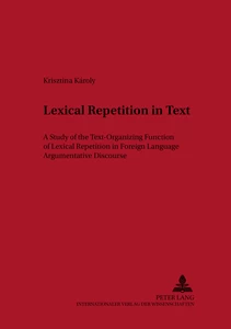 Title: Lexical Repetition in Text
