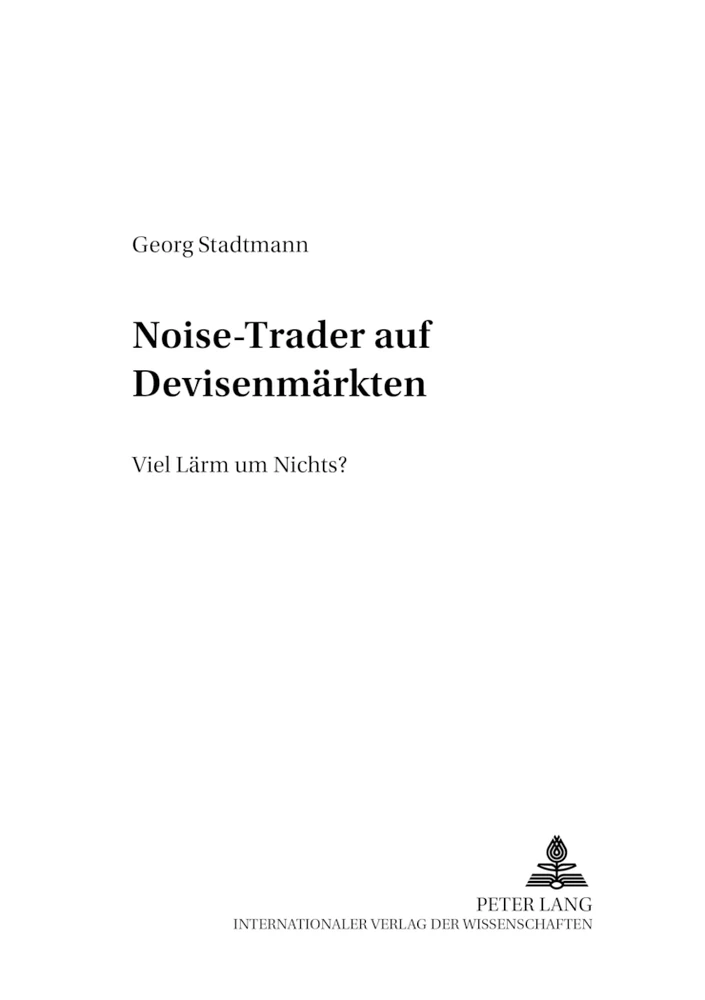 Title: Noise-Trader auf Devisenmärkten
