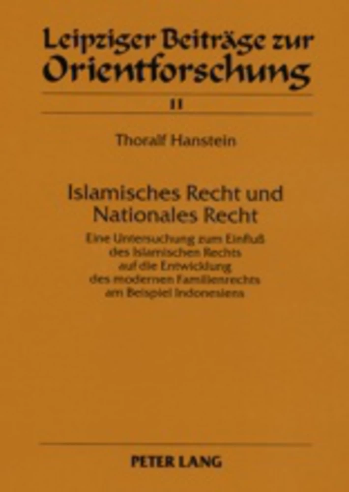 Titel: Islamisches Recht und Nationales Recht- Teil 1 / Teil 2