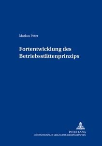 Title: Fortentwicklung des Betriebsstättenprinzips