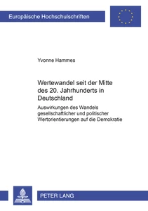 Title: Wertewandel seit der Mitte des 20. Jahrhunderts in Deutschland