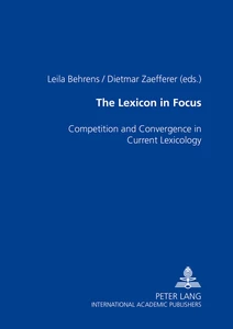 Title: The Lexicon in Focus