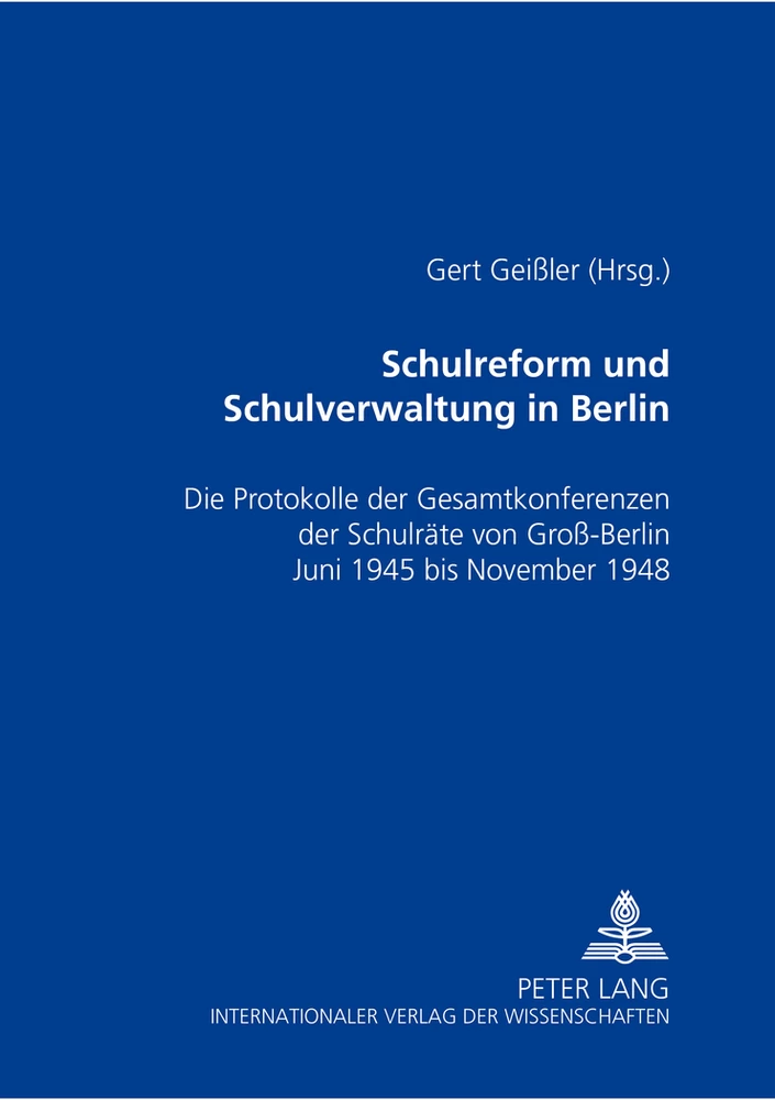 Titel: Schulreform und Schulverwaltung in Berlin