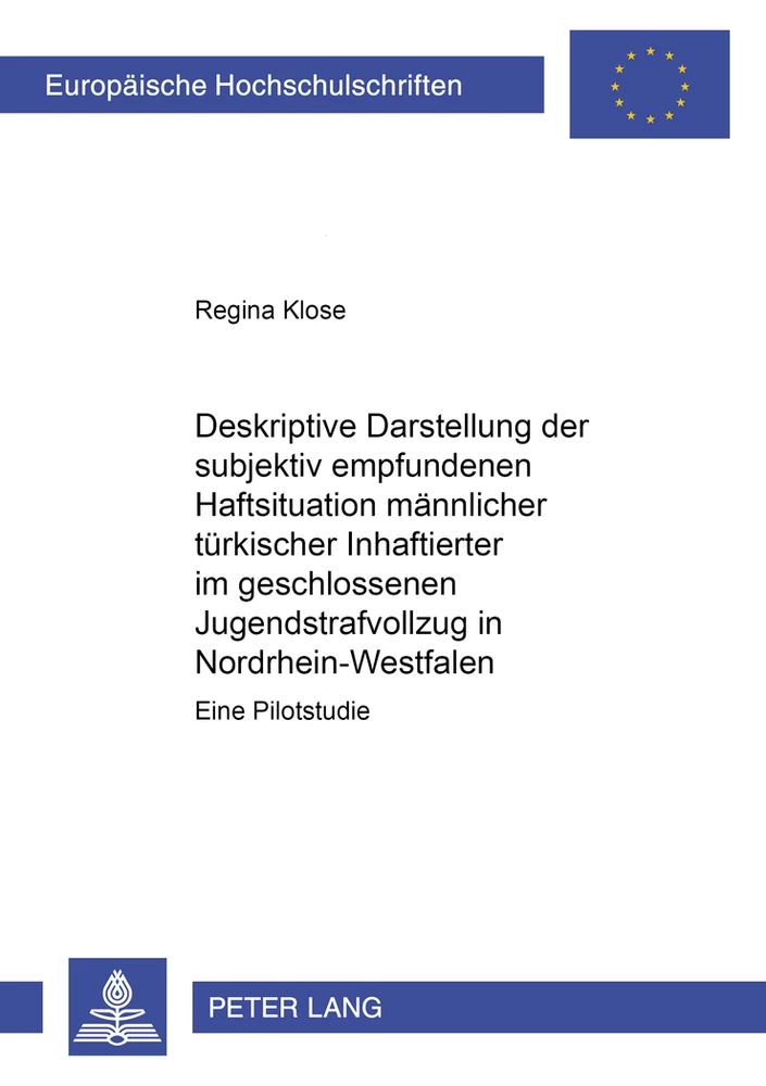 Title: Deskriptive Darstellung der subjektiv empfundenen Haftsituation männlicher türkischer Inhaftierter im geschlossenen Jugendstrafvollzug in Nordrhein-Westfalen