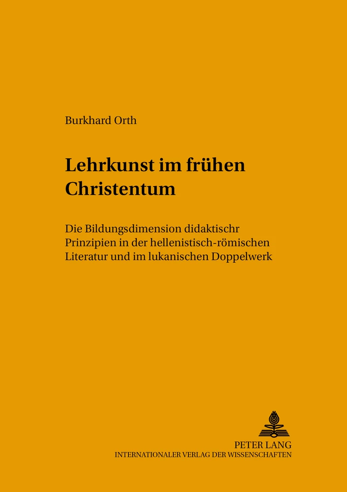 Title: Lehrkunst im frühen Christentum