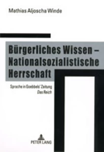 Titel: Bürgerliches Wissen – Nationalsozialistische Herrschaft