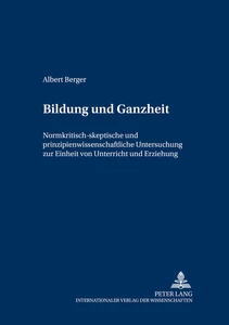 Title: Bildung und Ganzheit