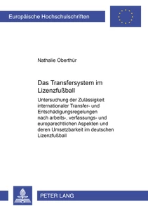Title: Das Transfersystem im Lizenzfußball