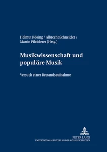 Title: Musikwissenschaft und populäre Musik