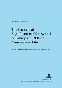 Title: The Canonical Significance of the Synod of Bishops of 1994 on Consecrated Life