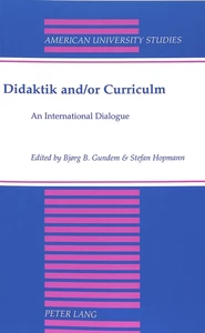 Title: Didaktik and/or Curriculum
