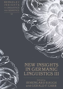 Title: New Insights in Germanic Linguistics III