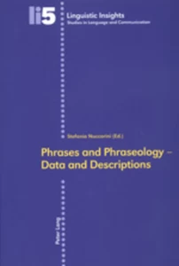 Title: Phrases and Phraseology – Data and Descriptions