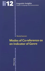 Title: Modes of Co-reference as an Indicator of Genre
