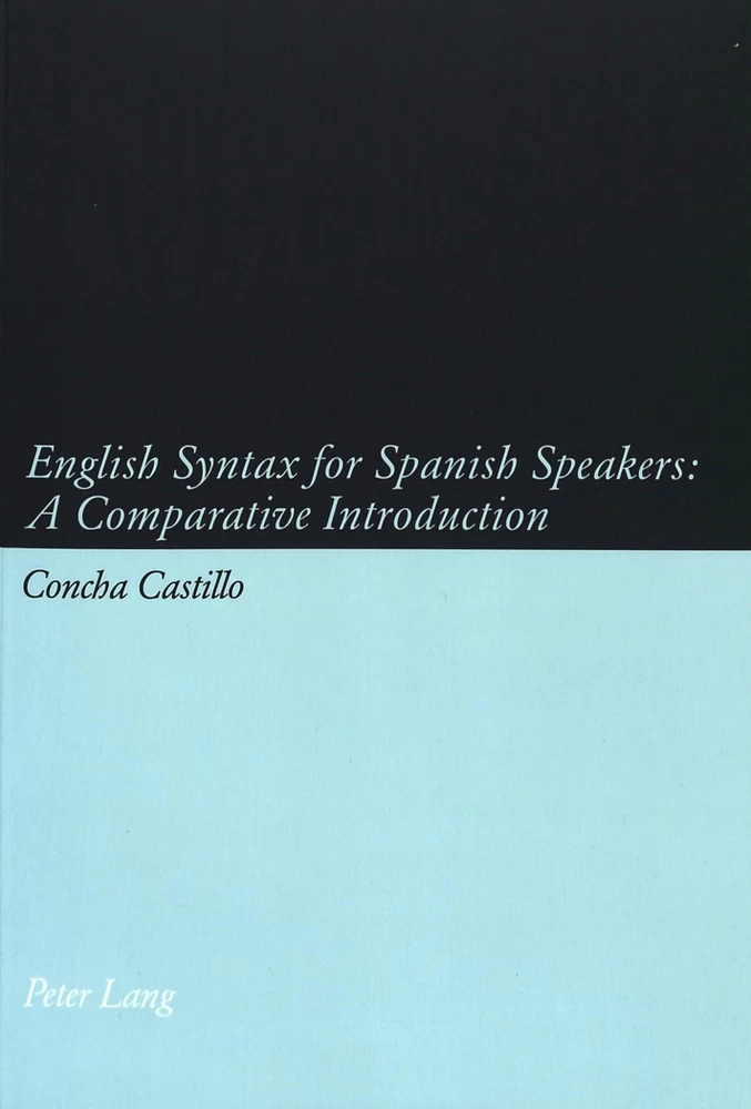 Title: English Syntax for Spanish Speakers: A Comparative Introduction