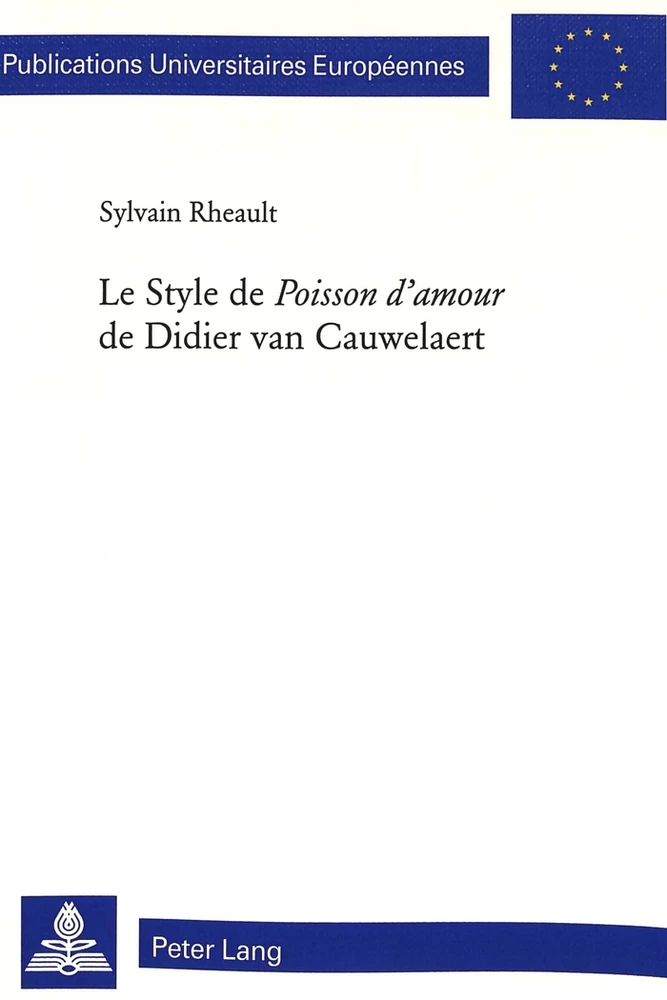 Titre: Le Style de «Poisson d’amour» de Didier van Cauwelaert