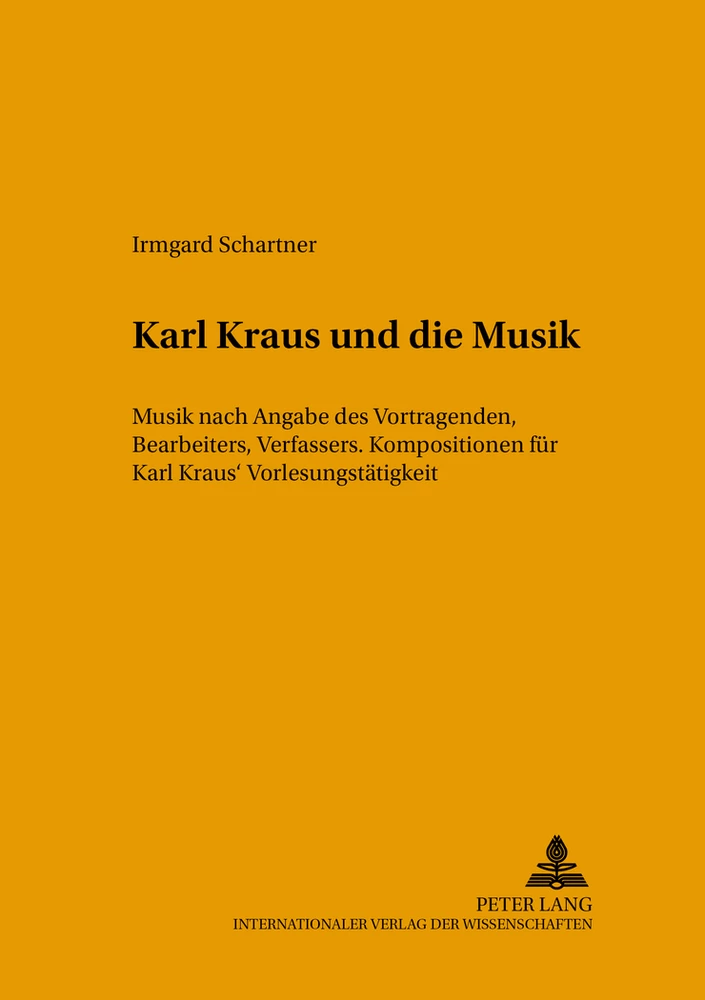 Titel: Karl Kraus und die Musik