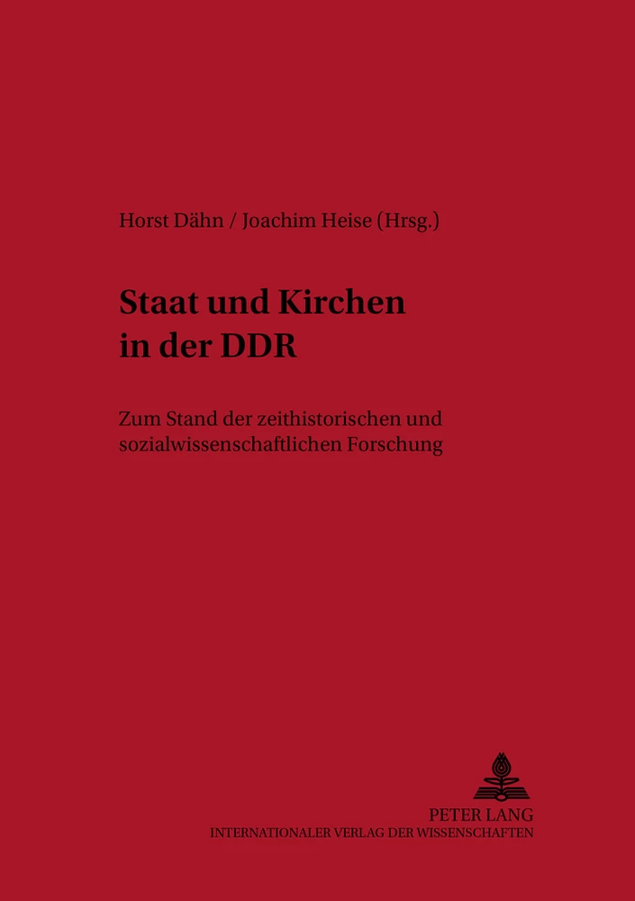 Titel: Staat und Kirchen in der DDR