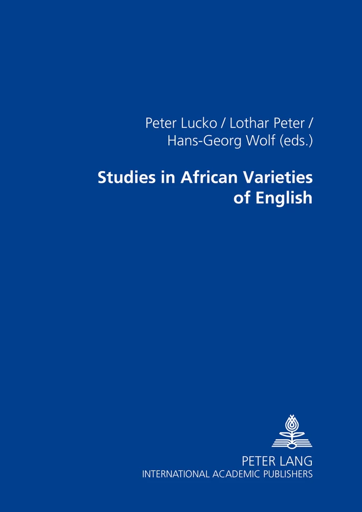 Title: Studies in African Varieties of English