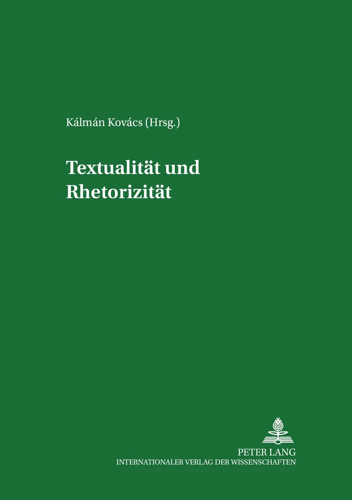 Titel: Textualität und Rhetorizität