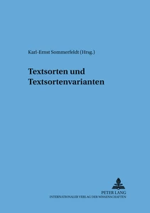 Title: Textsorten und Textsortenvarianten