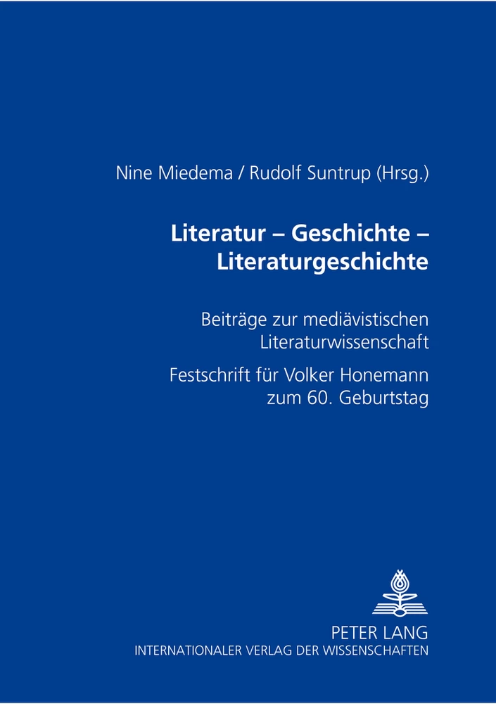 Titel: Literatur – Geschichte – Literaturgeschichte