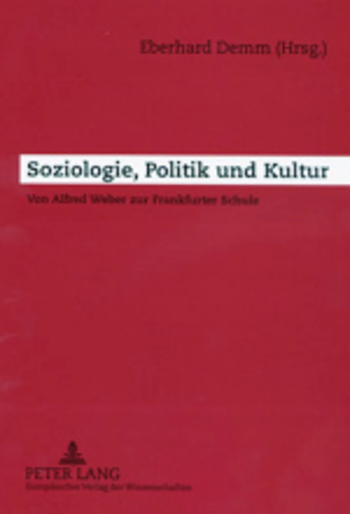 Titel: Soziologie, Politik und Kultur