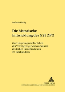 Title: Die historische Entwicklung des § 23 ZPO