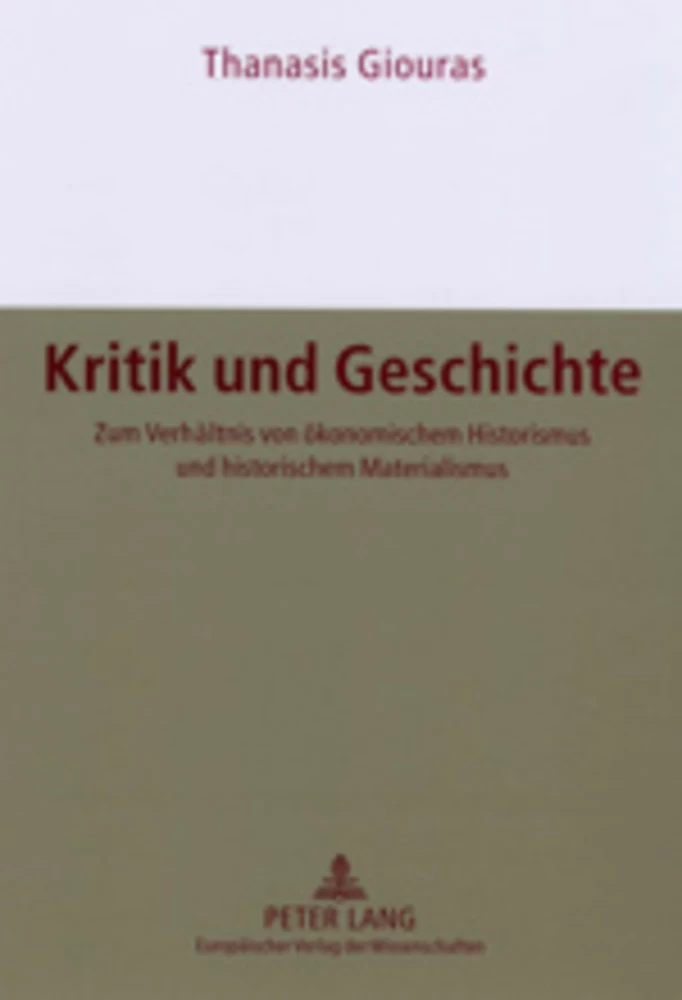 Title: Kritik und Geschichte