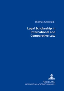 Title: Legal Scholarship in International and Comparative Law