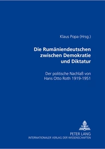 Title: Die Rumäniendeutschen zwischen Demokratie und Diktatur