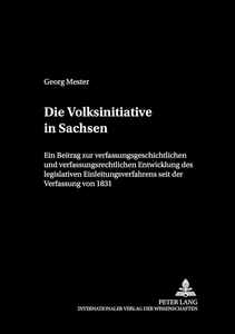Title: Die Volksinitiative in Sachsen