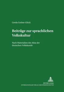 Title: Beiträge zur sprachlichen Volkskultur