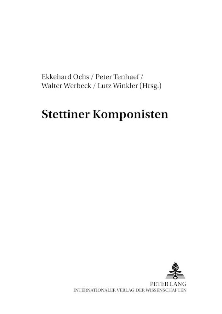 Title: Stettiner Komponisten