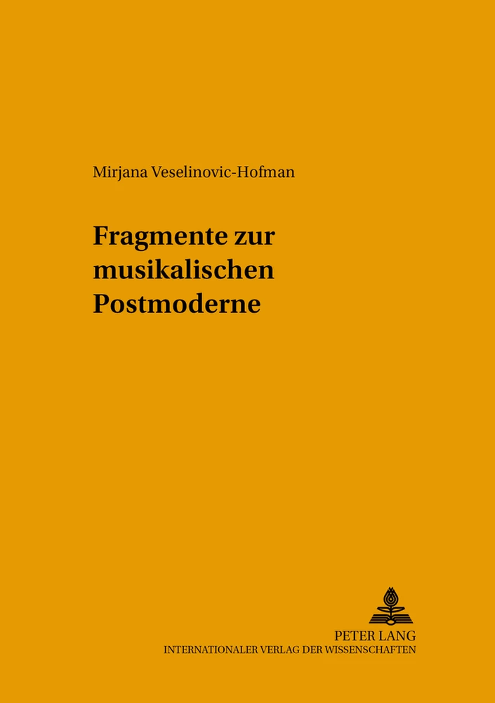 Title: Fragmente zur musikalischen Postmoderne