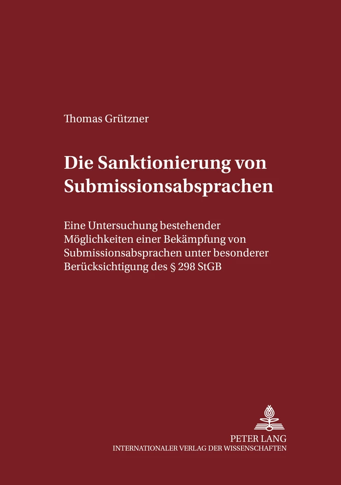 Titel: Die Sanktionierung von Submissionsabsprachen