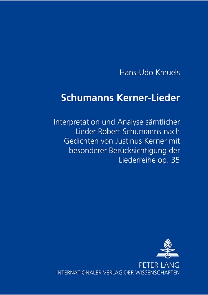 Titel: Schumanns Kerner-Lieder
