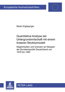 Title: Quantitative Analyse der Untergrundwirtschaft mit einem linearen Strukturmodell