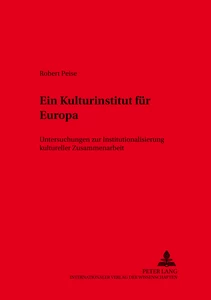 Title: Ein Kulturinstitut für Europa