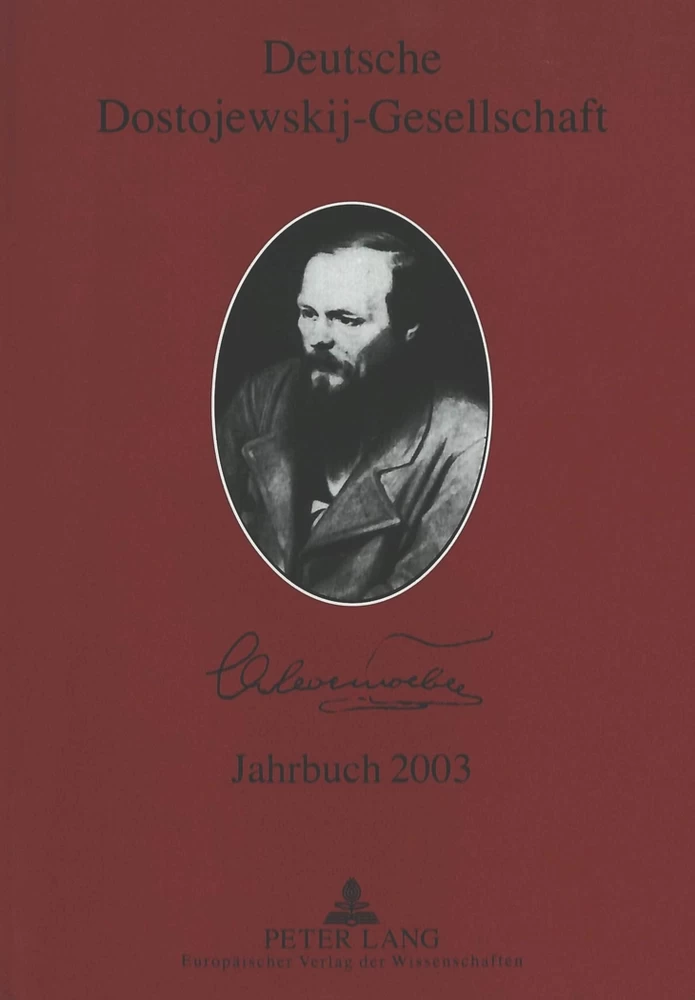 Titel: Deutsche Dostojewskij-Gesellschaft- Jahrbuch 2003