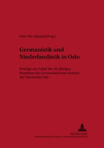 Titel: Germanistik und Niederlandistik in Oslo