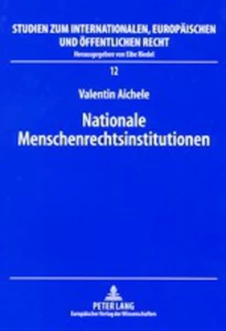 Title: Nationale Menschenrechtsinstitutionen