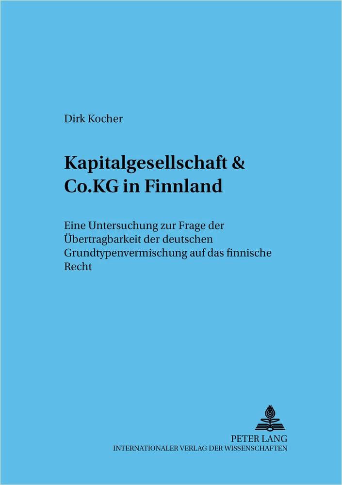 Titel: Kapitalgesellschaft & Co. KG in Finnland
