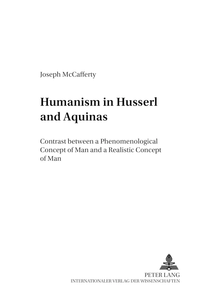 Title: Humanism in Husserl and Aquinas