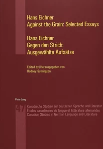 Title: Against the Grain: Selected Essays- Gegen den Strich: Ausgewählte Aufsätze