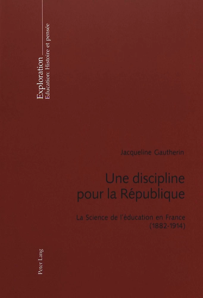 Titre: Une discipline pour la République